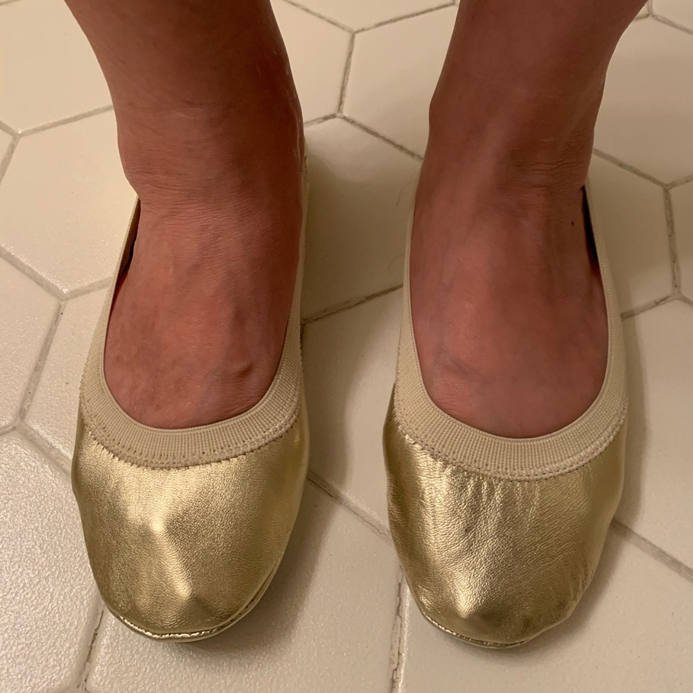 J. Loren Metallic Gold Flats